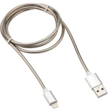 REXANT (18-7057) Кабель REXANT USB-Lightning 2 A, 1 м, матовая сталь