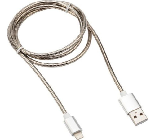 REXANT (18-7057) Кабель REXANT USB-Lightning 2 A, 1 м, матовая сталь