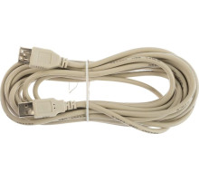 REXANT (18-1117) Кабель USB (шт. USB A - гн. USB A) 5 метров, серый REXANT