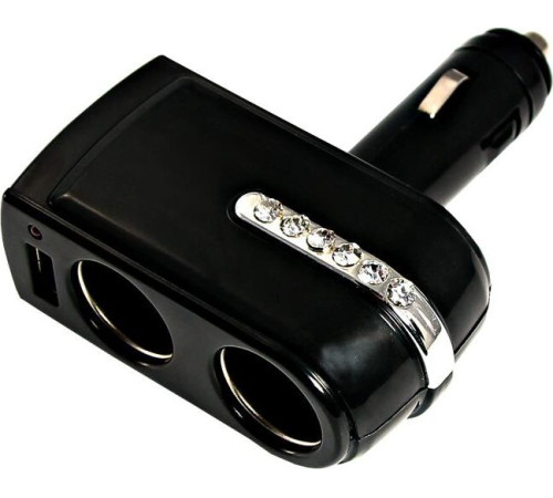 REXANT (16-0238) Разветвитель автоприкуривателя 2 гнезда 1хUSB (5 V 1000 mA) REXANT