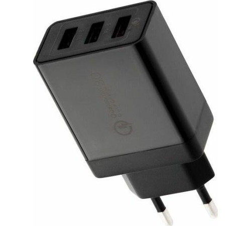 REXANT (18-2215) Сетевое зарядное устройство-переходник REXANT 3xUSB адаптер, 30W черное