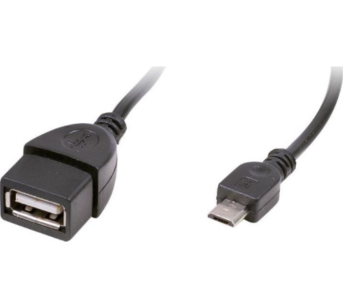 RITMIX RCC-010 OTG кабель, MicroUSB-USB-AF, 0,1m, медный