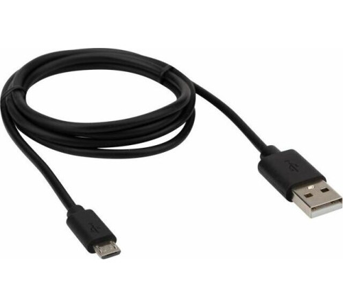 REXANT (18-4268-20) USB кабель microUSB длинный штекер 1 м черный