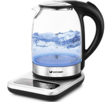 KITFORT КТ-657 нержавеющая сталь/черный (стекло)