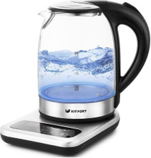 KITFORT КТ-657 нержавеющая сталь/черный (стекло)