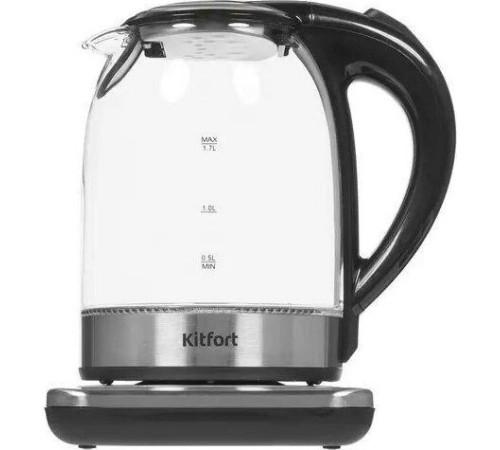 KITFORT КТ-657 нержавеющая сталь/черный (стекло)
