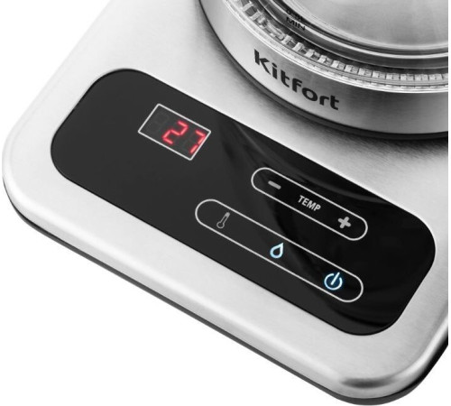 KITFORT КТ-657 нержавеющая сталь/черный (стекло)