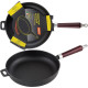 MALLONY Сковорода чугунная с деревянной ручкой CIF26-W, диам — 26 см (983004)