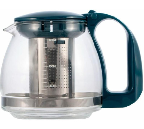 MALLONY Чайник заварочный DECOTTO-AS-750, объем: 0,75 л, с пластик ручкой, фильтр из нерж стали (910111)