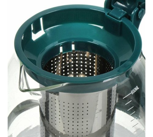 MALLONY Чайник заварочный DECOTTO-AS-750, объем: 0,75 л, с пластик ручкой, фильтр из нерж стали (910111)