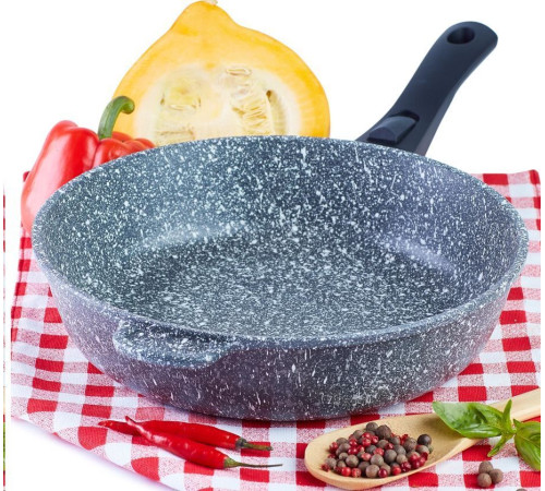 ТРАДИЦИЯ ТМ2285 а/пр литая 28см съемн/руч Мрамор