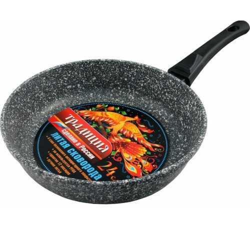 ТРАДИЦИЯ ТМ2285 а/пр литая 28см съемн/руч Мрамор