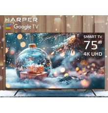 HARPER 75U770TS UHD 4K SMART TV Google Безрамочный
