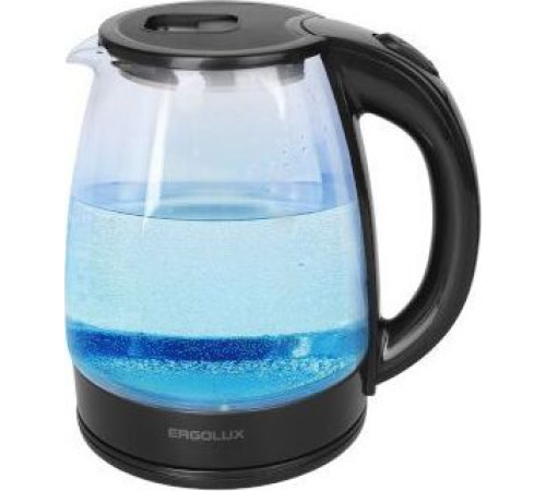 ERGOLUX ELX-KG06-C02 стеклянный черный, 1.8л.