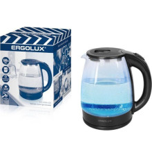 ERGOLUX ELX-KG06-C02 стеклянный черный, 1.8л.