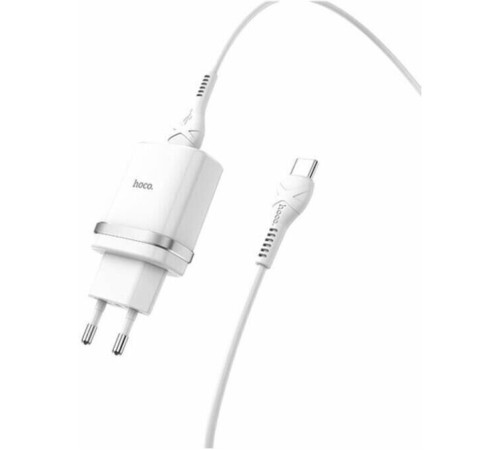 HOCO (6931474716309) C12Q SMART QC3.0 + TYPE-C (белый) СЗУ