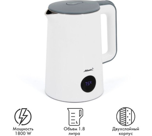 ATLANTA ATH-2447 (1,8л. металл/пластик) белый