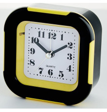 DELTA DT8-0016 Будильник 9.2*4.4*9.4 см (желтый)