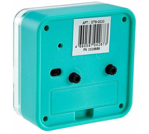 DELTA DT8-0020 Будильник 8.2*4.2*8.8 см (зеленый)