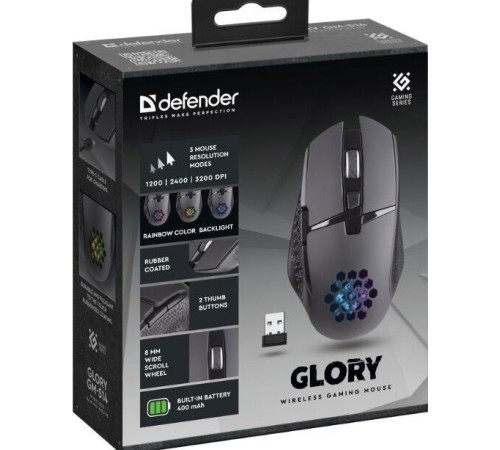 DEFENDER (52514) GLORY GM-514 черный