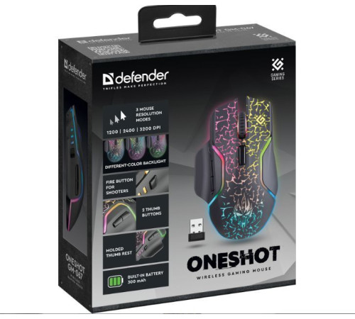 DEFENDER (52067) ONESHOT GM-067 черный