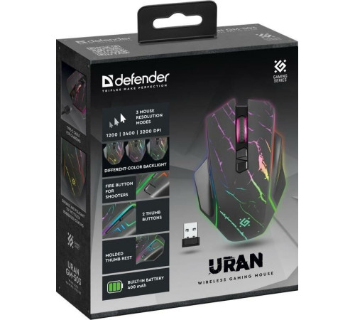 DEFENDER (52503) Uran GM-503 черный