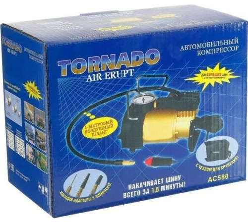 TORNADO АC-580 30 л/мин, 150 PSI, 12В (пластик.мотор) 39909
