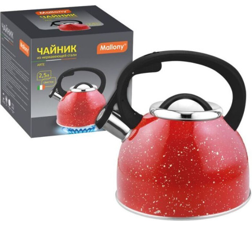 MALLONY Чайник из нерж стали со свистком 