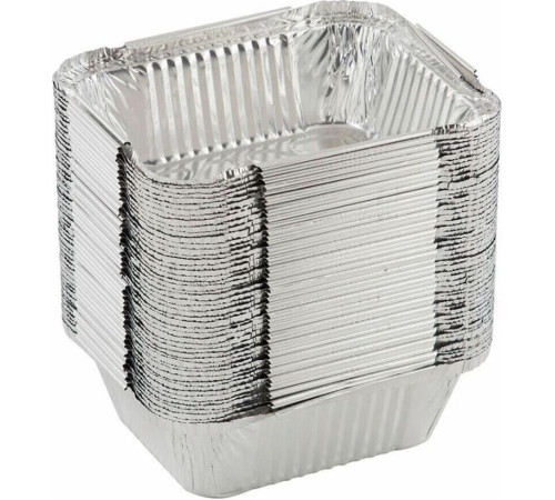 MALLONY Форма для выпечки, LAMINA, размер: 15*12*4,7 см, из алюм фольги, прямоугольная, одноразовая (006049)
