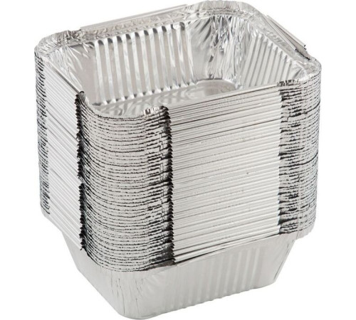 MALLONY Форма для выпечки, LAMINA, размер: 15*12*4,7 см, из алюм фольги, прямоугольная, одноразовая (006049)