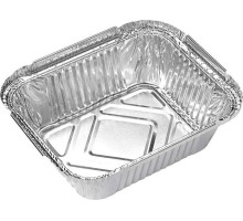 MALLONY Форма для выпечки, LAMINA, размер: 15*12*4,7 см, из алюм фольги, прямоугольная, одноразовая (006049)