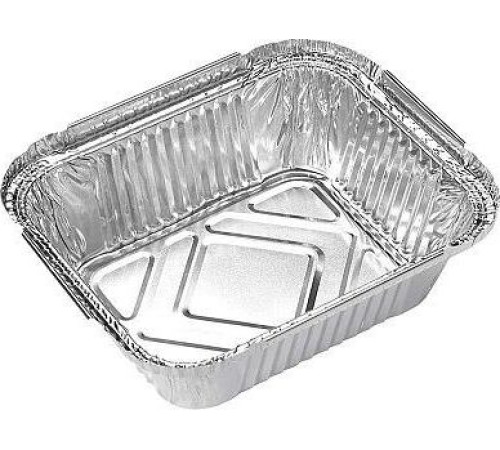 MALLONY Форма для выпечки, LAMINA, размер: 15*12*4,7 см, из алюм фольги, прямоугольная, одноразовая (006049)