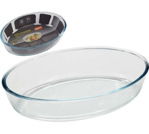 MALLONY CRISTALLINO, объем 2,4, л из боросиликатного стекла, овальной формы, без ручек (005564)