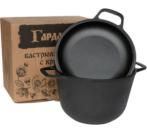 ГАРДАРИКА 1306-4 чугун 6,0л с крышкой-сковородой 550002174