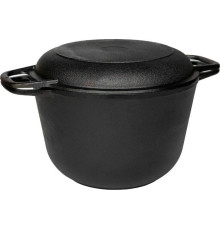 ГАРДАРИКА 1306-4 чугун 6,0л с крышкой-сковородой 550002174