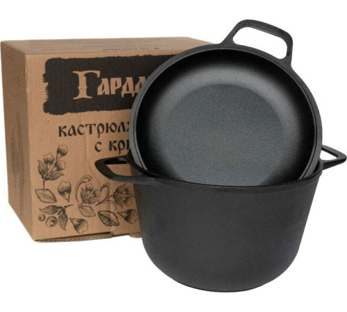 ГАРДАРИКА 1306-4 чугун 6,0л с крышкой-сковородой 550002174