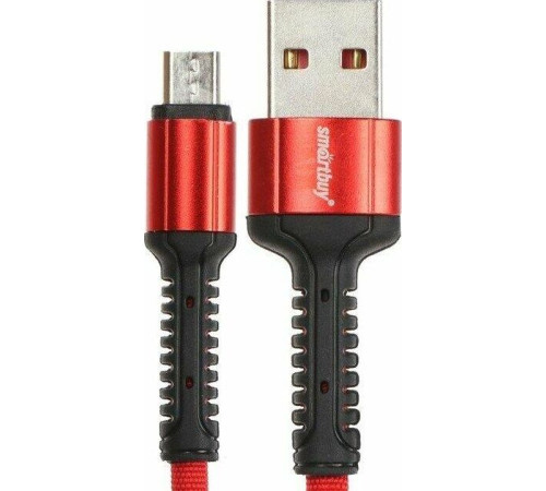 SMARTBUY (iK-12-S26r) S26 MicroUSB красный, 3 А, QC, нейл.,1 м