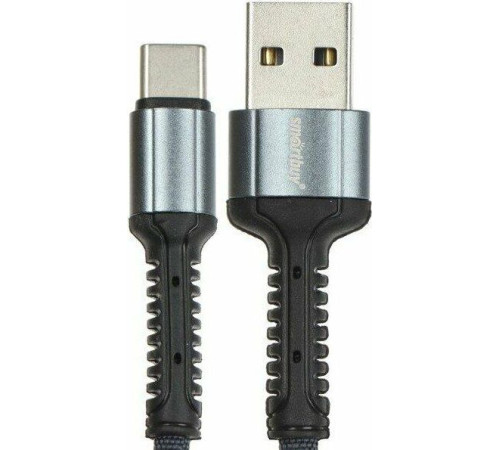 SMARTBUY (iK-3112-S26bg) S26 Type C черн./сер.,3 А,QC,нейл.,1 м