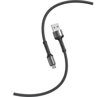 SMARTBUY (iK-3112-S26bg) S26 Type C черн./сер.,3 А,QC,нейл.,1 м