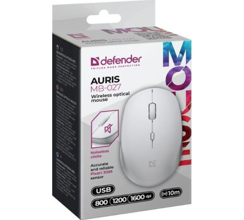 DEFENDER (52028) AURIS MB-027 белый
