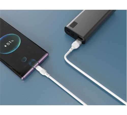 SMARTBUY (iK-12-S72w) S72 MicroUSB белый, 2.4 А, сил., 1м