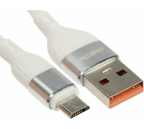 SMARTBUY (iK-12-S72w) S72 MicroUSB белый, 2.4 А, сил., 1м