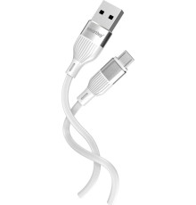 SMARTBUY (iK-12-S72w) S72 MicroUSB белый, 2.4 А, сил., 1м