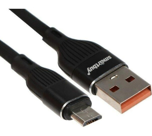 SMARTBUY (iK-12-S72b) S72 MicroUSB черный, 2.4 А, сил., 1м
