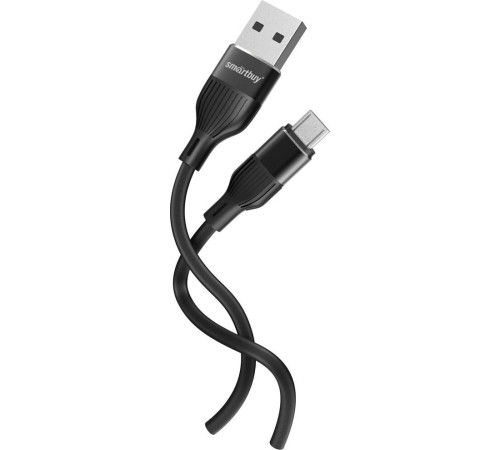 SMARTBUY (iK-12-S72b) S72 MicroUSB черный, 2.4 А, сил., 1м
