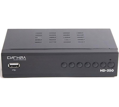СИГНАЛ DOLBY DIGITAL DVB-T2/C HD HD-350 металл, дисплей