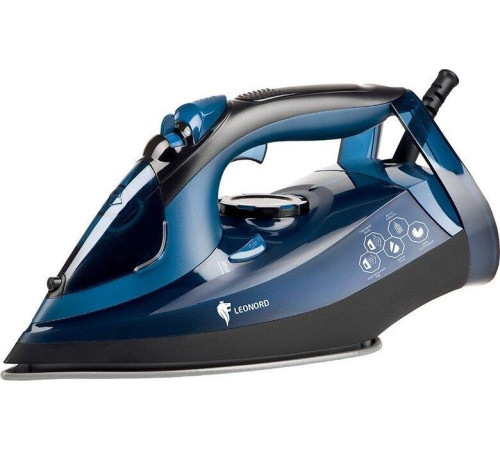 LEONORD LE-1801 черно-синий (3000Вт, пар, спрей, пар. удар, самооч.,керамическая подошва) 270079