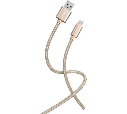SMARTBUY (iK-12-S02g) S02 MicroUSB золотистый, 3 А, 1 м