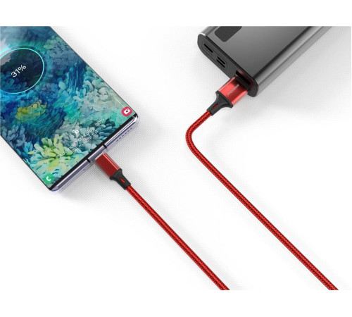 SMARTBUY (iK-22-S14rb) S14 MicroUSB красный/черн., 3 А, 2 м