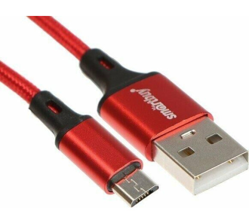 SMARTBUY (iK-22-S14rb) S14 MicroUSB красный/черн., 3 А, 2 м